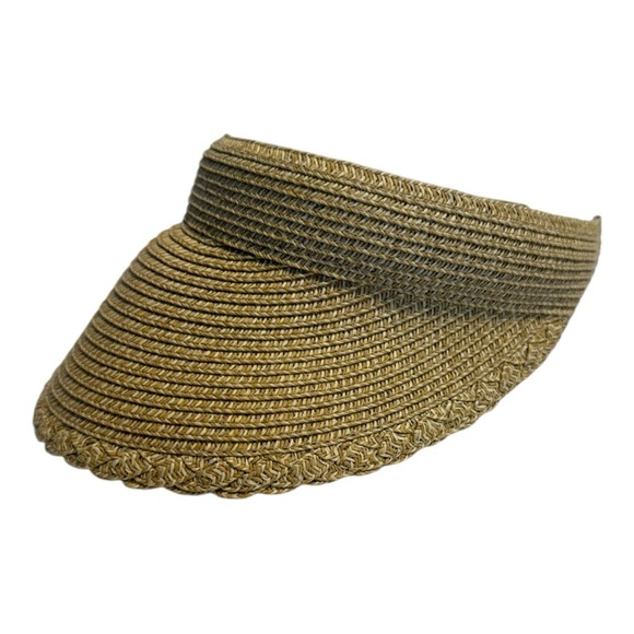 Straw Visor Summer Straw Sun Hat - Picture 3 of 10